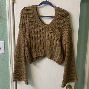 Sadie and Sage sweater crop top